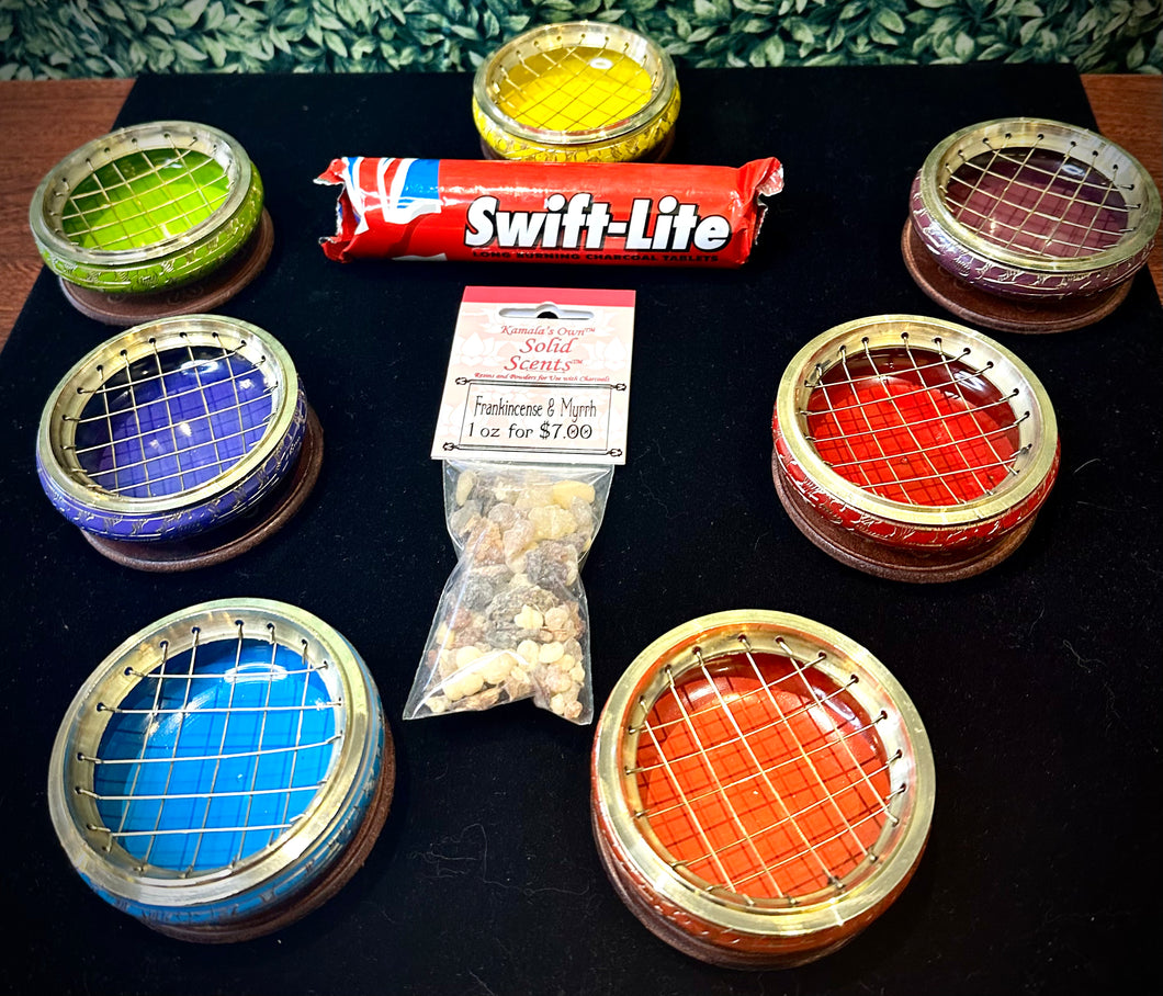 Frankincense and Myrrh burning set