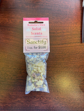 Sanctify resin incense