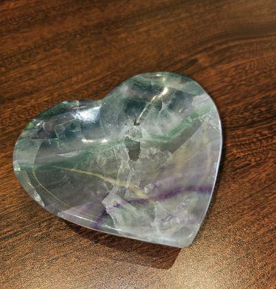 Fluorite heart dish