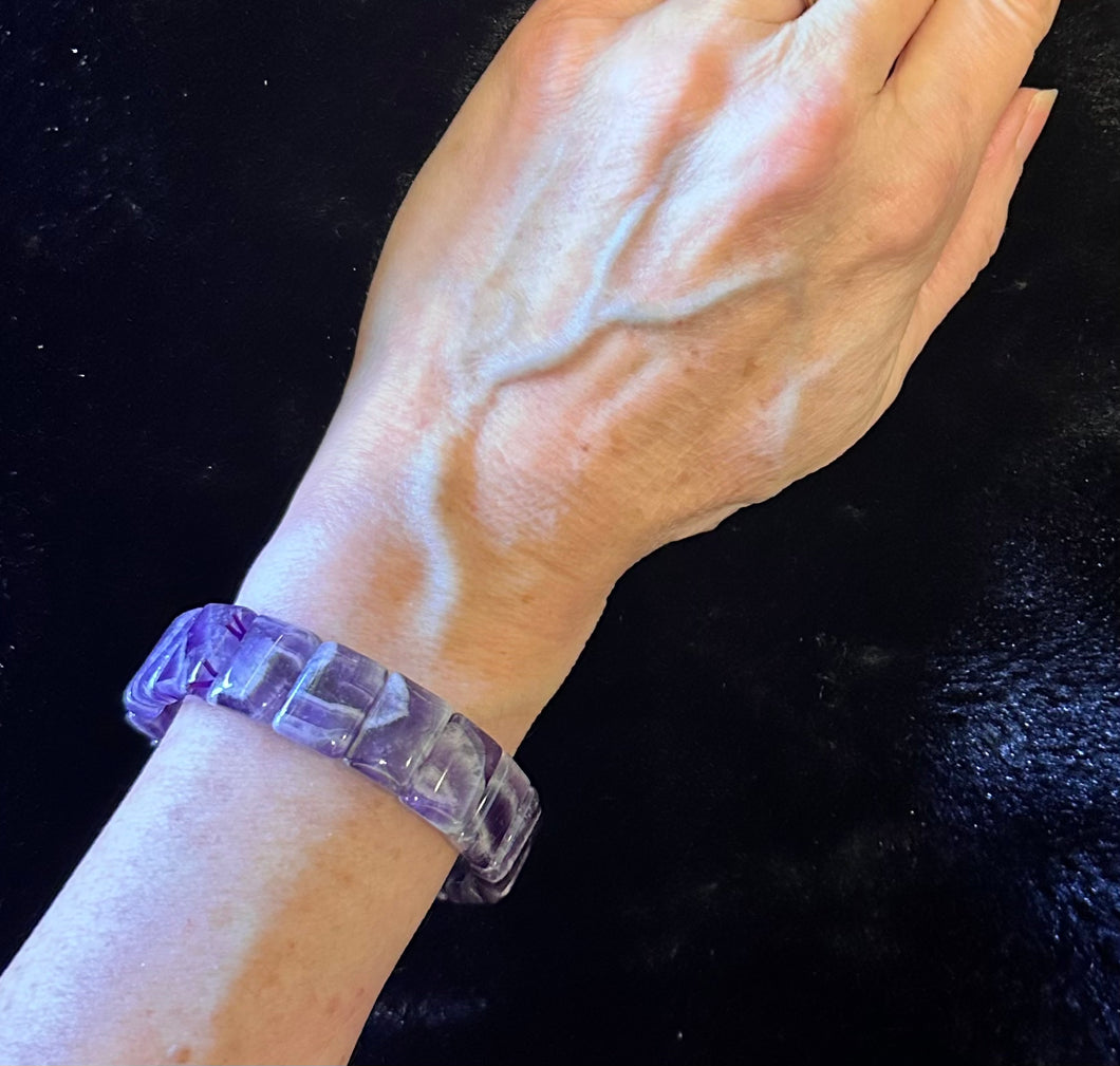 Chunky amethyst bracelet