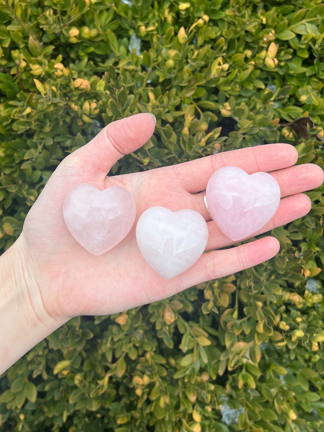 Rose Quartz hearts