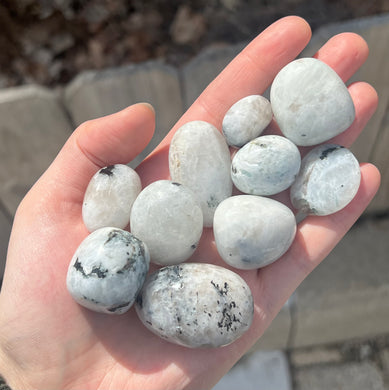 Rainbow moonstone tumbles