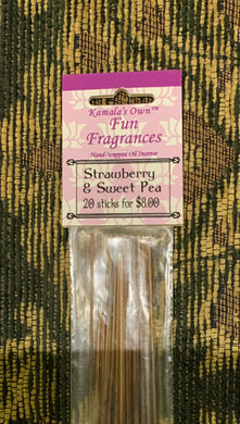 Strawberry & Sweet Pea incense sticks