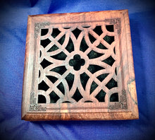 Square latticework coil burner