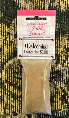 Welcoming powdered incense