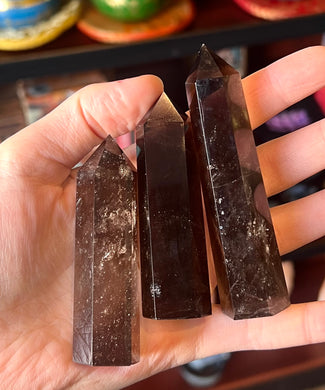 Smoky quartz towers